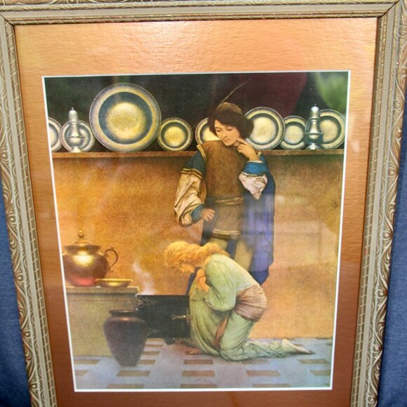 Maxwell Parrish print in wooden frame - Picture 2 of 5